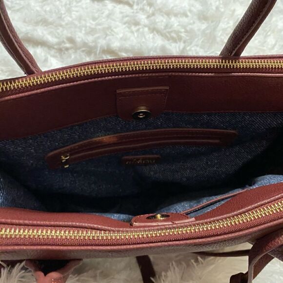 Urban Expressions Maroon Work Tote Bag - Picture 9 of 13